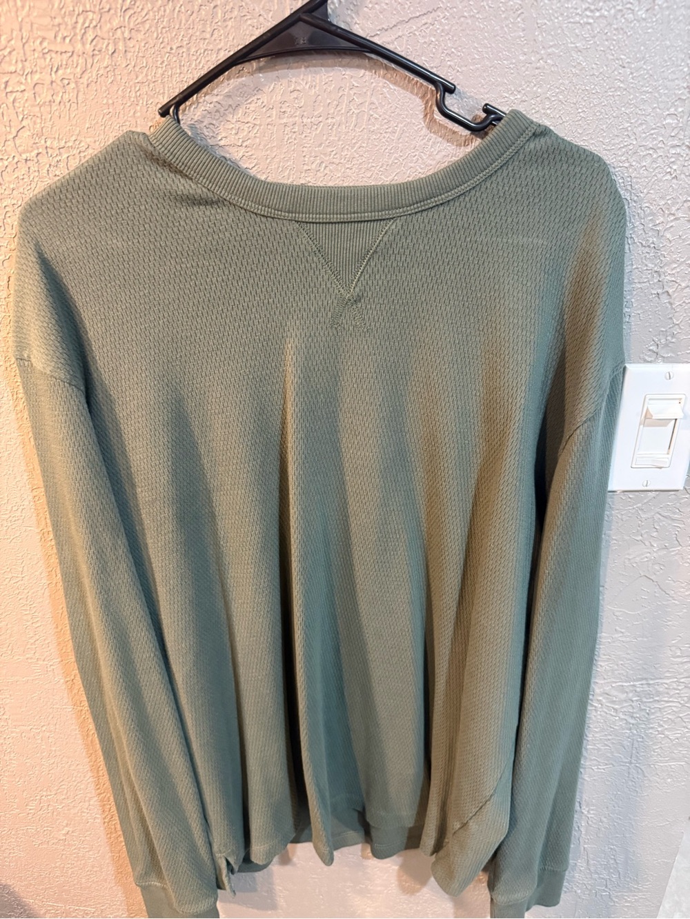 Goodfellow & Co Sage Green Waffle Crewneck Sweater